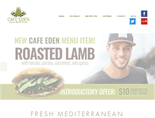 Tablet Screenshot of cafeedendowntown.com